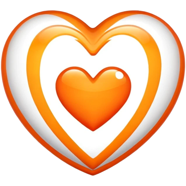 Tangerine Heart emoji