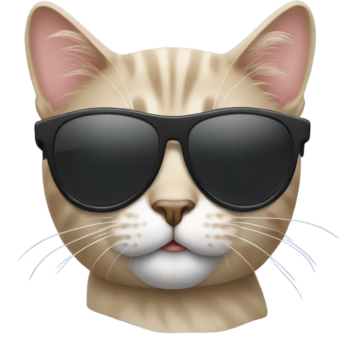 Cat with sunglasses emoji