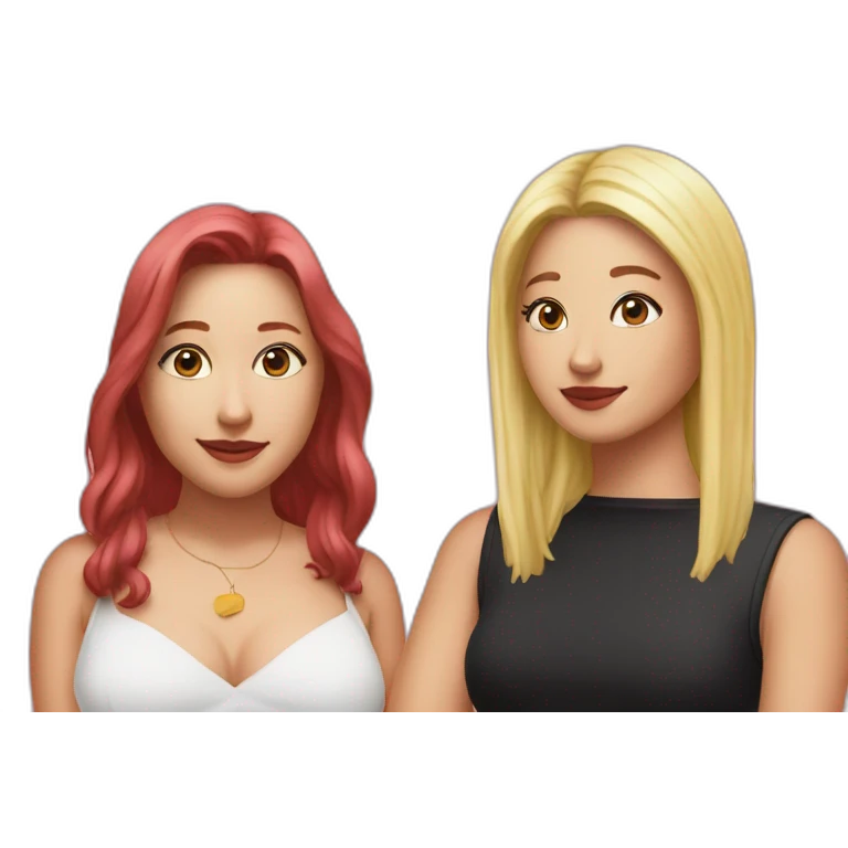 lisa manobal and rosé park emoji