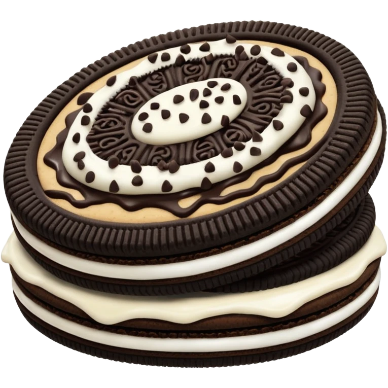 Una galleta oreo emoji