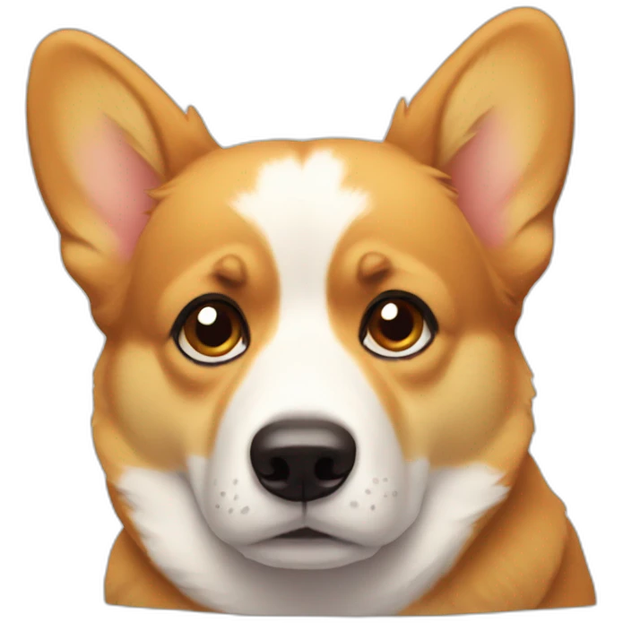 Sad corgi emoji