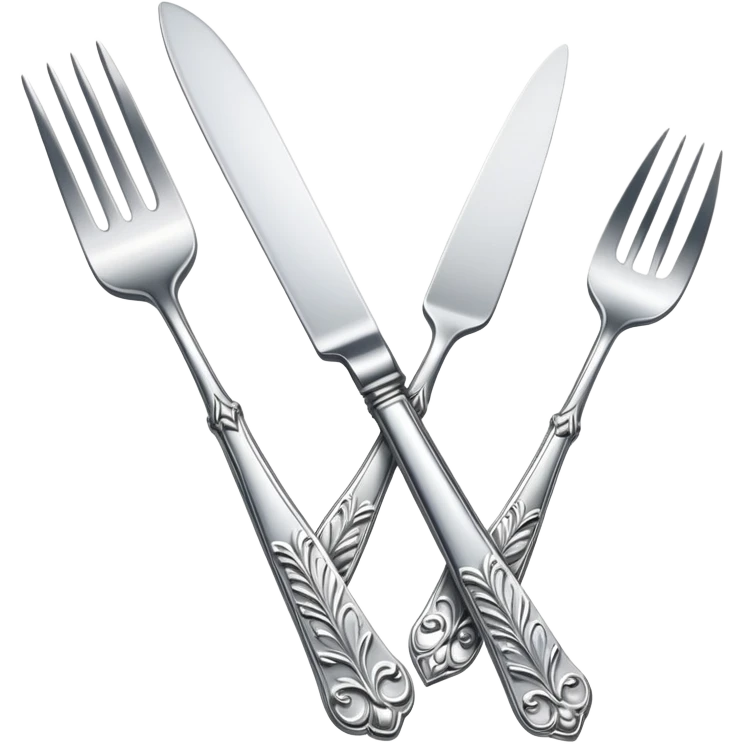 Fancy fork and knife emoji