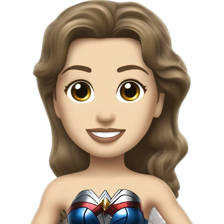 Linda Carter as WW2 Wonder Woman’s Long wheelbase widened ground effects Scion FR-S hypercar hot wheels car emoji