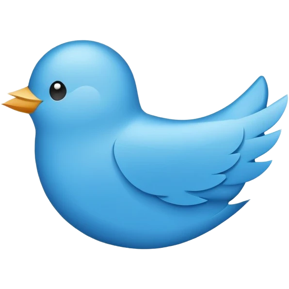 Twitter Logo app icon  emoji