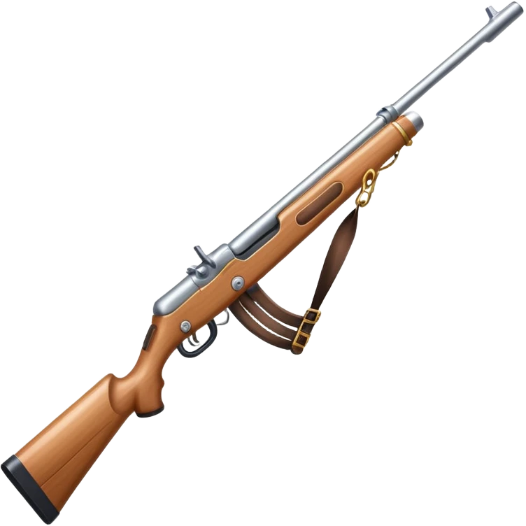 White practice colorguard rifle  emoji