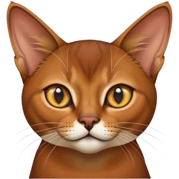 Abyssinian cat emoji