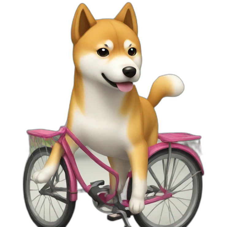 Shiba a velo emoji