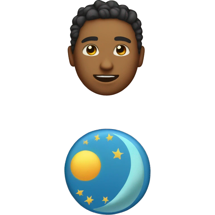 Aesthetic sun and moon emoji