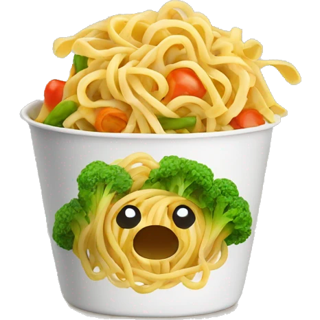noodles with vegetables emoji