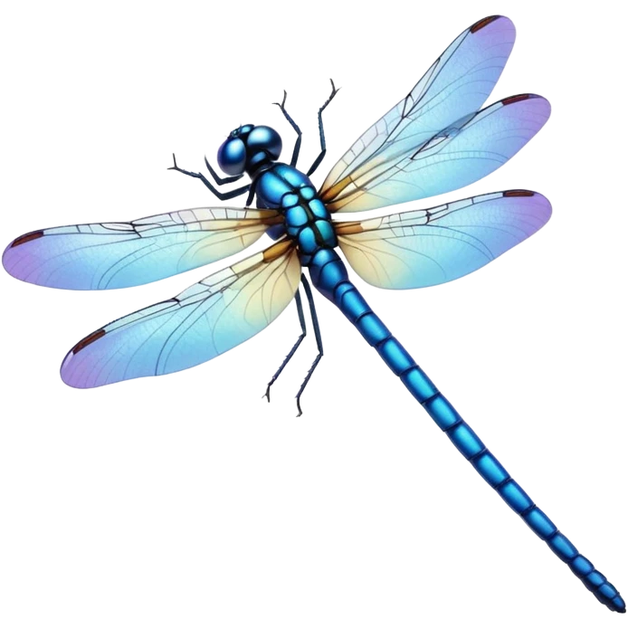 blue dragonfly emoji