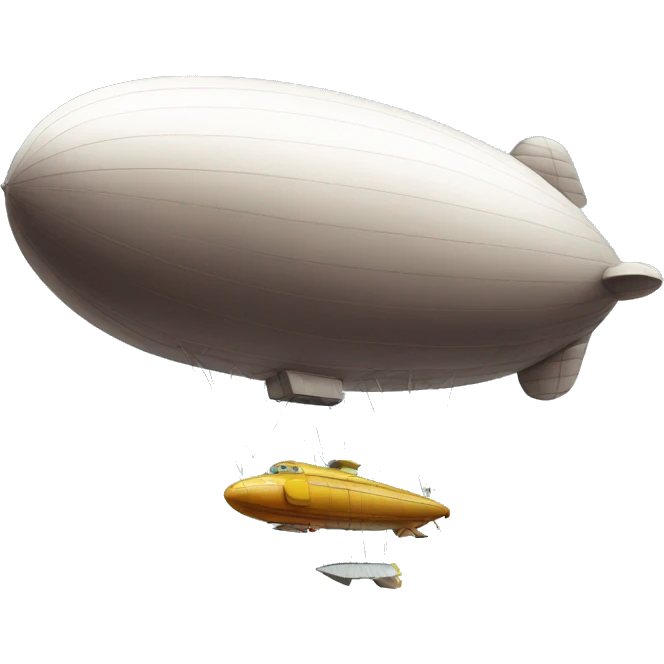doodle of a blimp emoji
