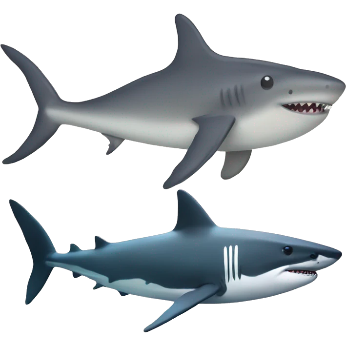 a whalefish and a shark  emoji