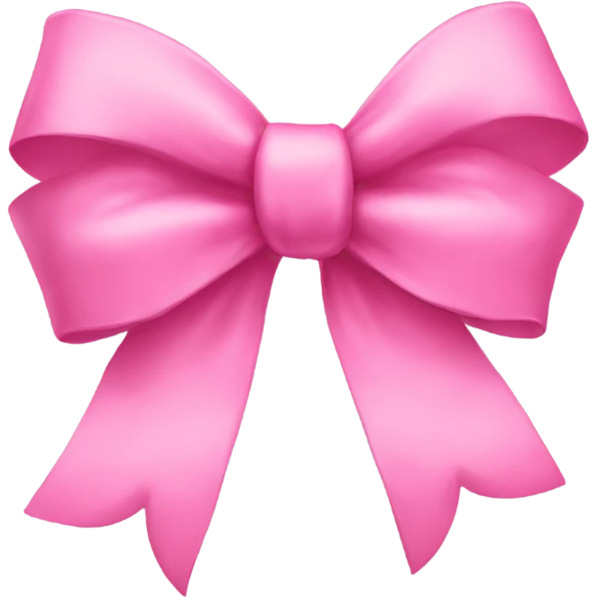 Pink bow emoji