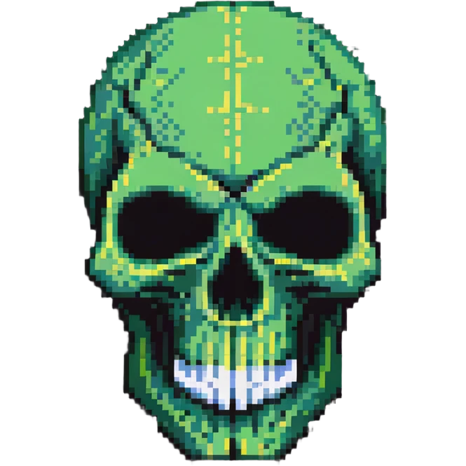 Punisher skull logo, intimidating skull symbol emoji