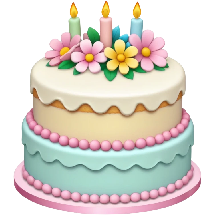 Pastel cake emoji