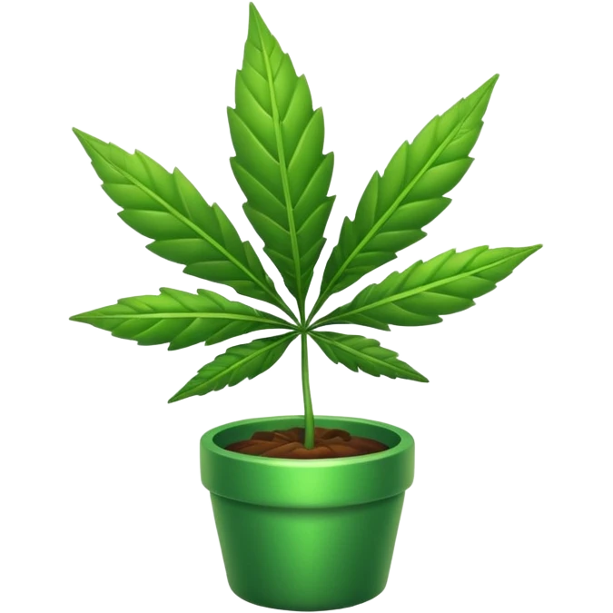 Twerking pot leaf emoji