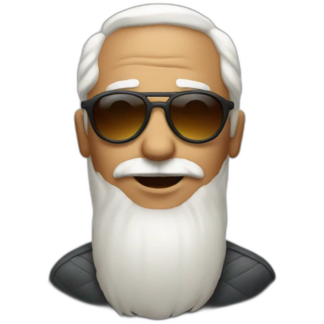 cool grandpa with sunglasses emoji