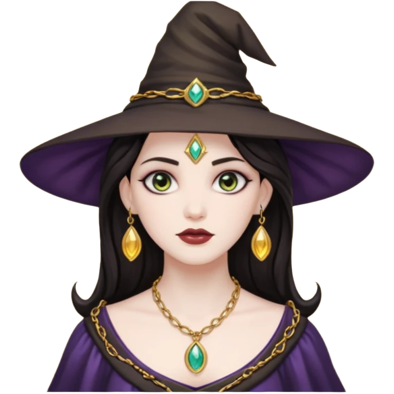 circe witch dark hair emoji