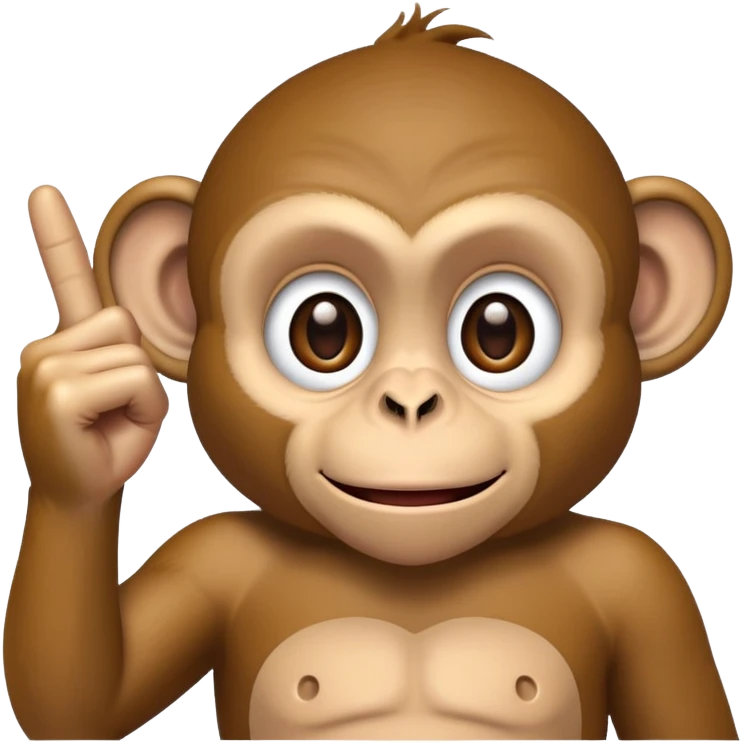 Monkey with middle finger  emoji