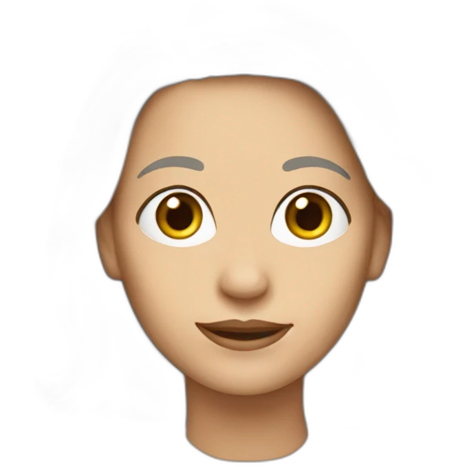 Mujer de 52 años con el pelo blanco emoji