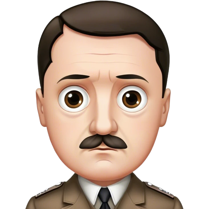 Adolf Hitler, big eyes emoji