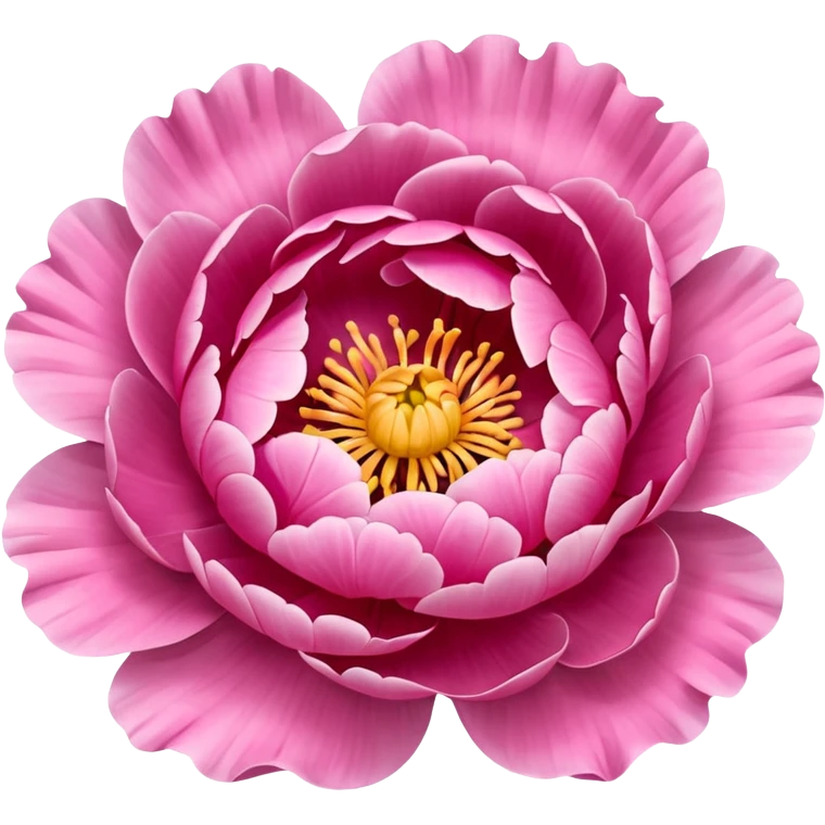 A peony emoji