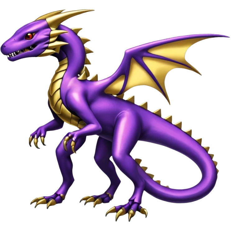 Shiny Gothic epic Salandit-Genesect-Miraidon-Fakémon-hybrid-creature (full body)  emoji