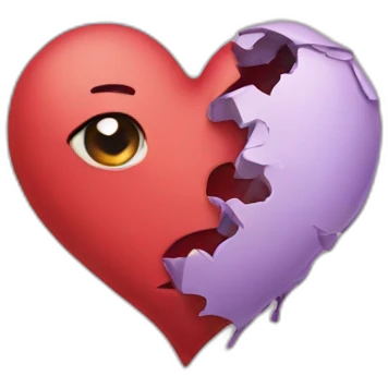 Broken heart emoji
