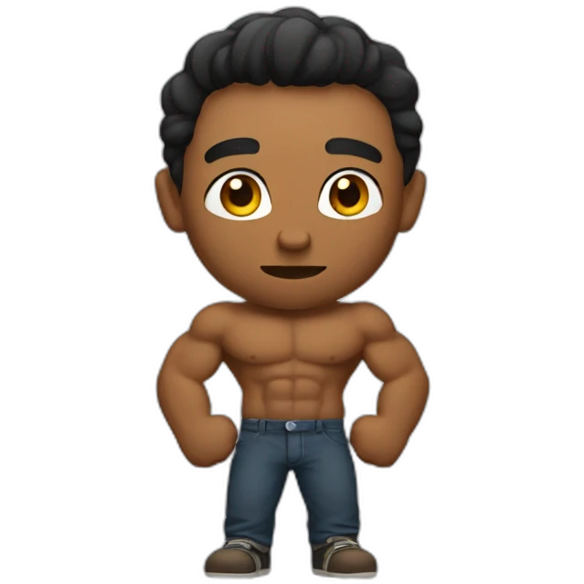 à men have muscles emoji