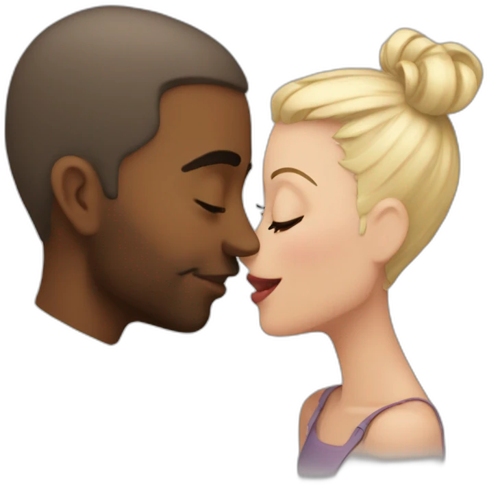 Miles kissing gwen emoji