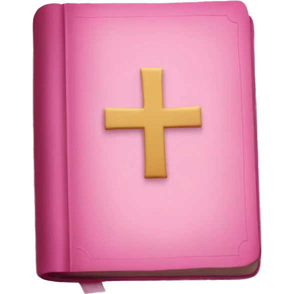 Pink bible emoji