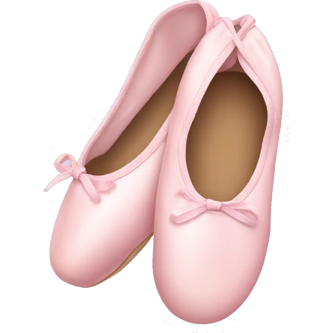 Pale pink ballet shoes emoji