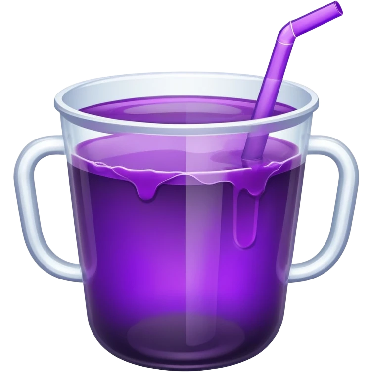 double cup with purple juice inside  emoji