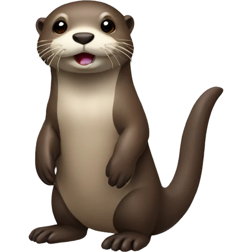 otter, full body emoji