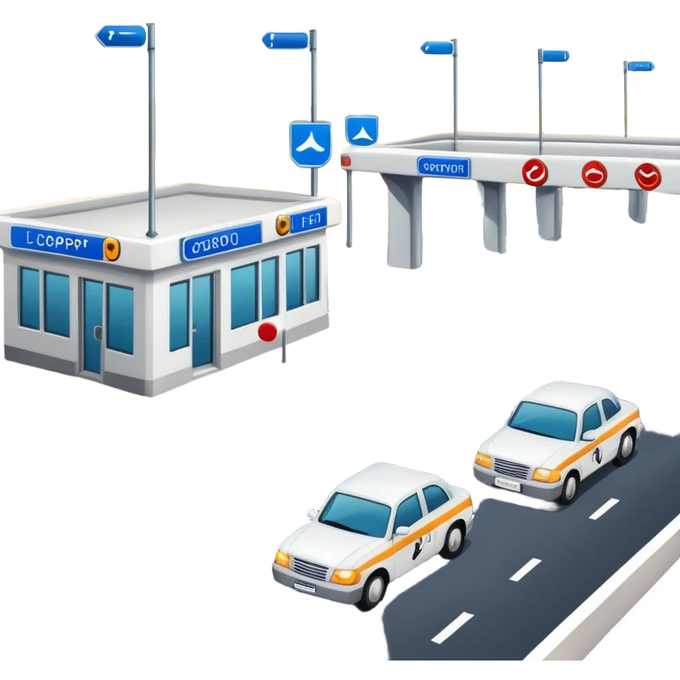street with border control emoji