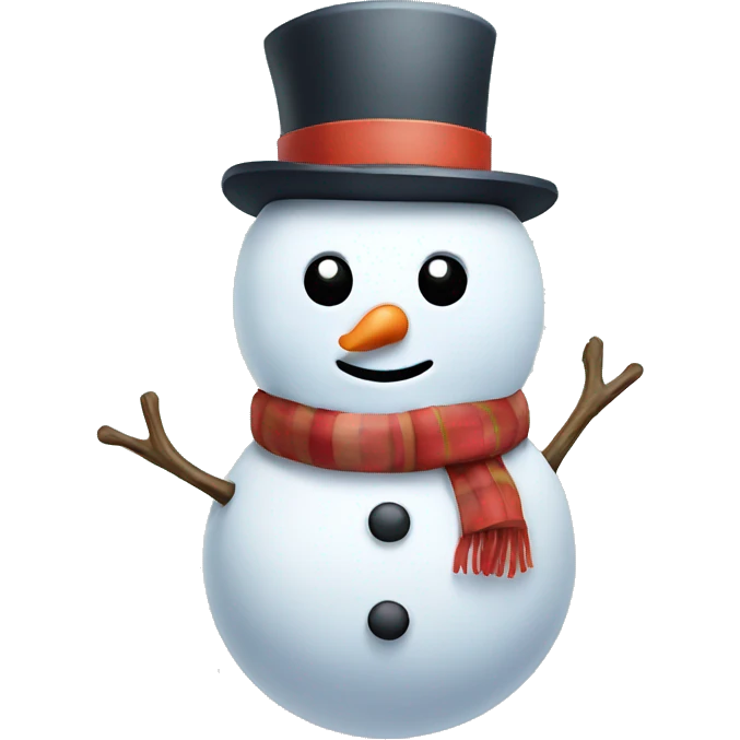 Cute snowman emoji