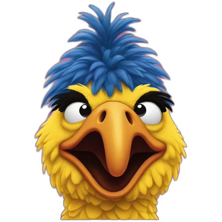 big bird, Sesame Street emoji