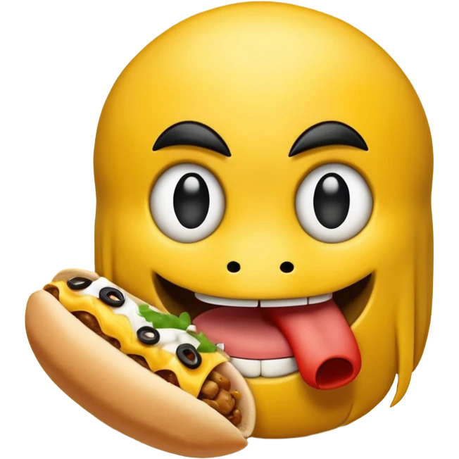 Пакман кушает шаурму emoji