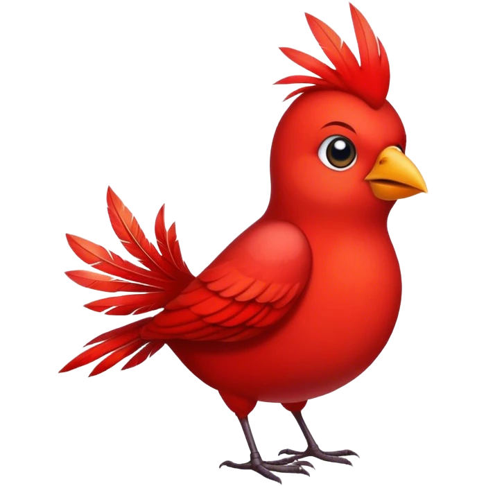 red bird emoji