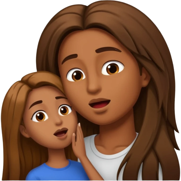 Mulher morena fazendo boquete em um homem emoji