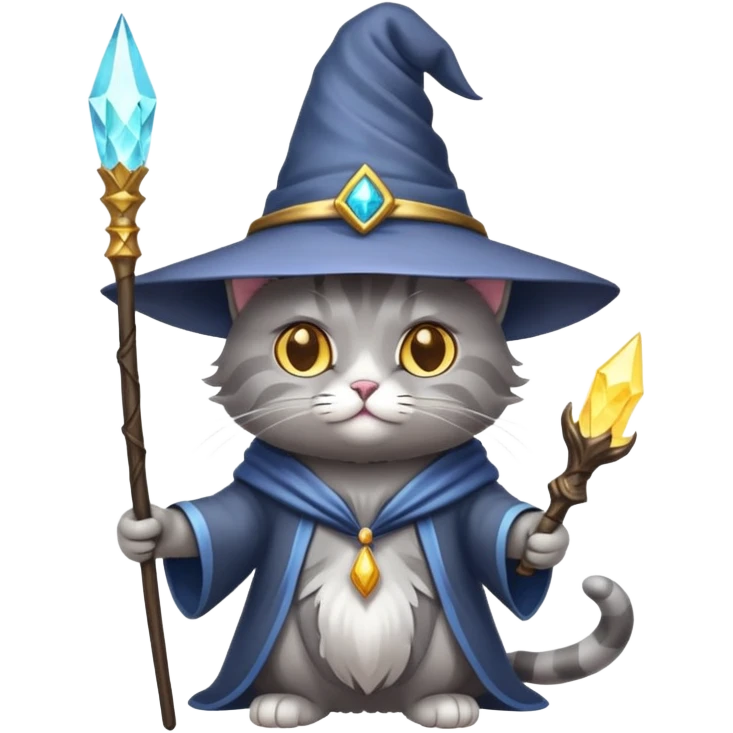 Cat wizard emoji