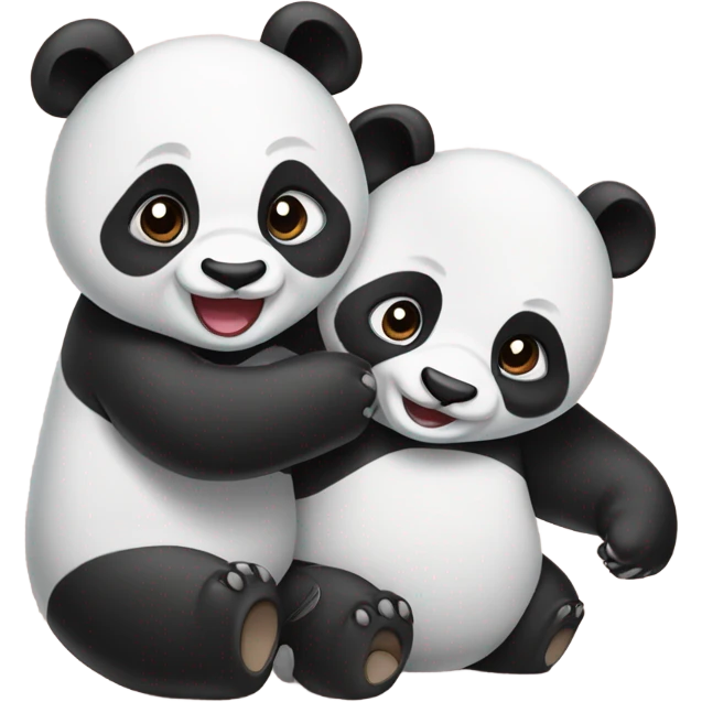 Panda love emoji