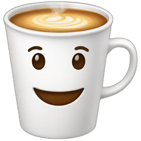 Coffee smirk emoji