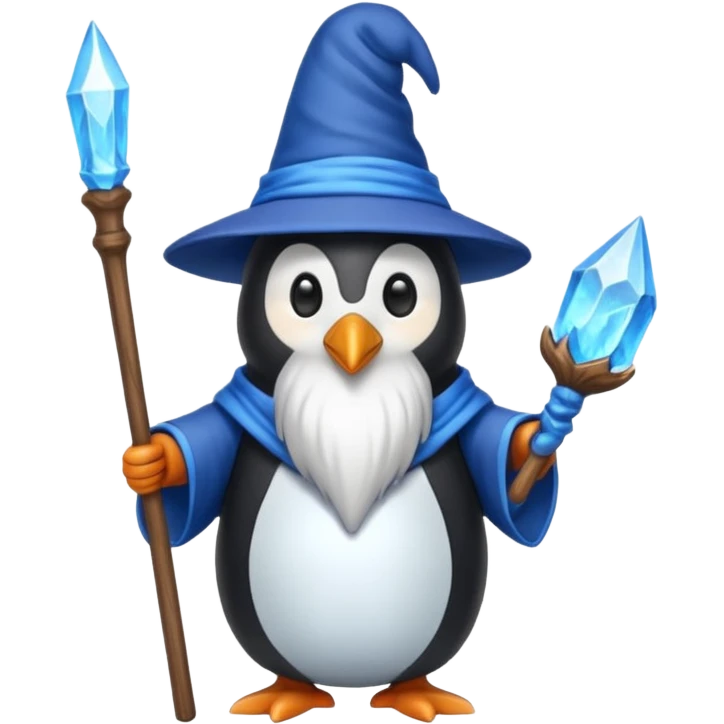Penguin Wizard emoji
