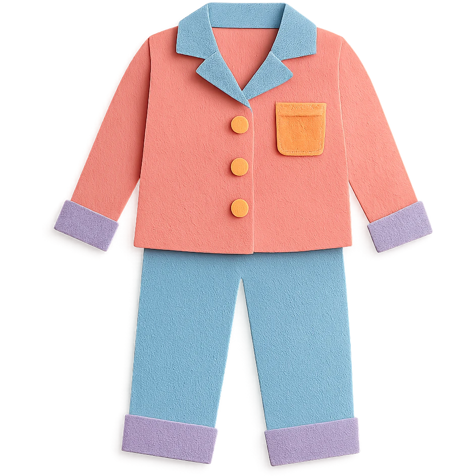 A cozy pajama set emoji