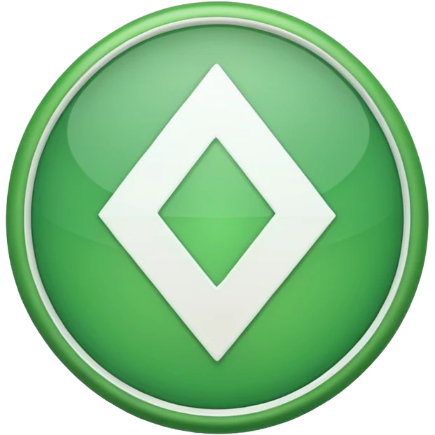 circulo verde con una flecha blanca dentro emoji