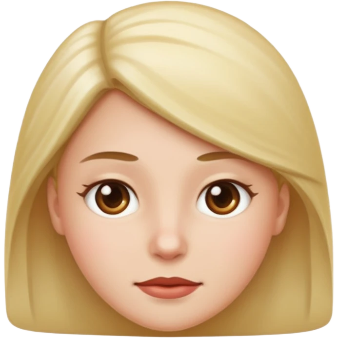 portrait of a person inspired by the reference image, neutral expression, simple background, apple emoji style emoji