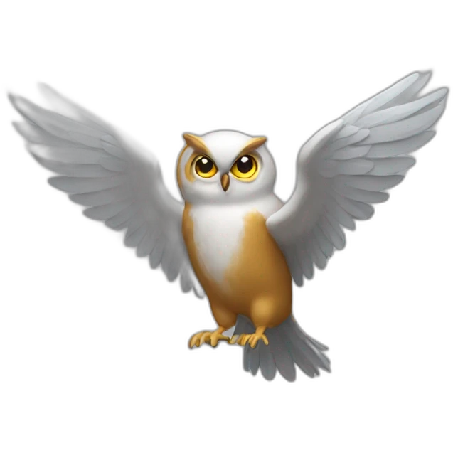 chat avec des ailes emoji