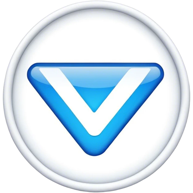 Blue verified sign emoji