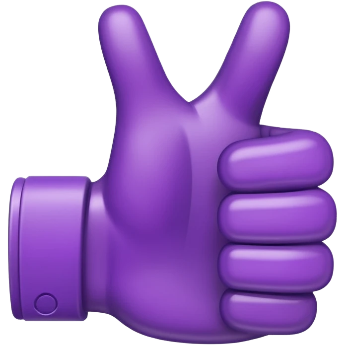 purple thump up  emoji